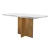 Mesa para Sala de Jantar Olímpia 120cm em MDF Rufato - Marrom - 1