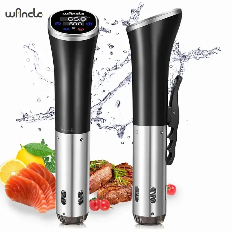 Wancle-Fogão a vácuo à prova d'água com display digital, fogão Sous Vide, Circulador de imersão LCD Touch, cozimento preciso, IPX7, 1100W