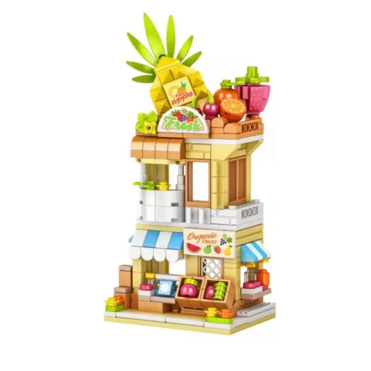 Blocos de Montar Mini Loja Brinquedo Construção Decoração | 263 Peças, A partir de 6 Anos, Educativo e Criativo, Decoração Infantil, Fácil de Montar