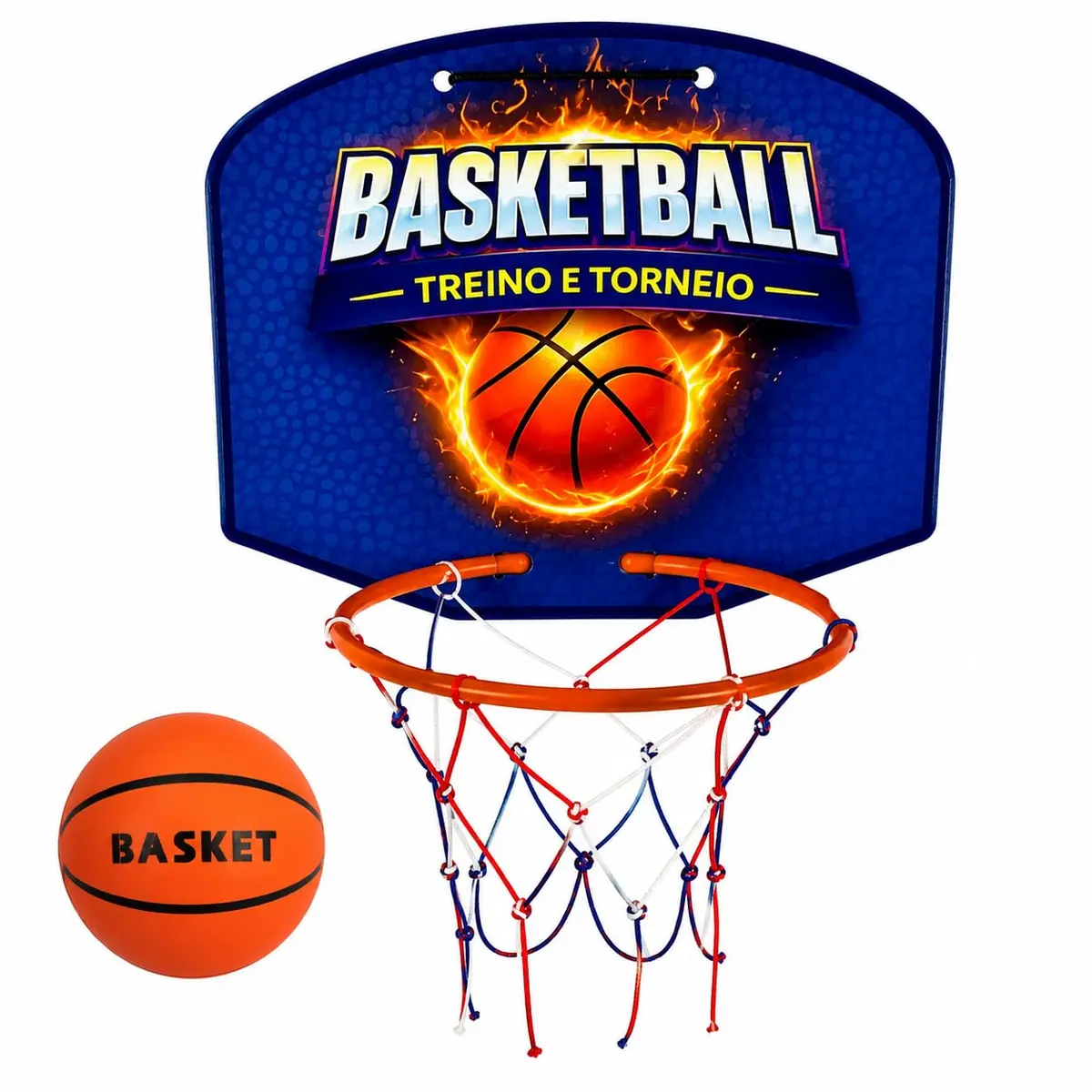 Tabela de Basquete Infantil com Bola Mini Cesta Redinha E Caixinha Personalizada Para Presente