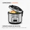 Panela Elétrica de Arroz Mondial PE-43 6 Xícaras - Preta/Inox - 110V - 1