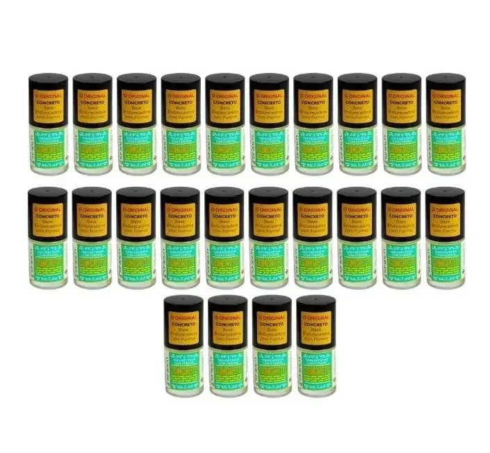 Kit 24 Base Concreto Endurecedor Formol Top Beauty SOS 7ml