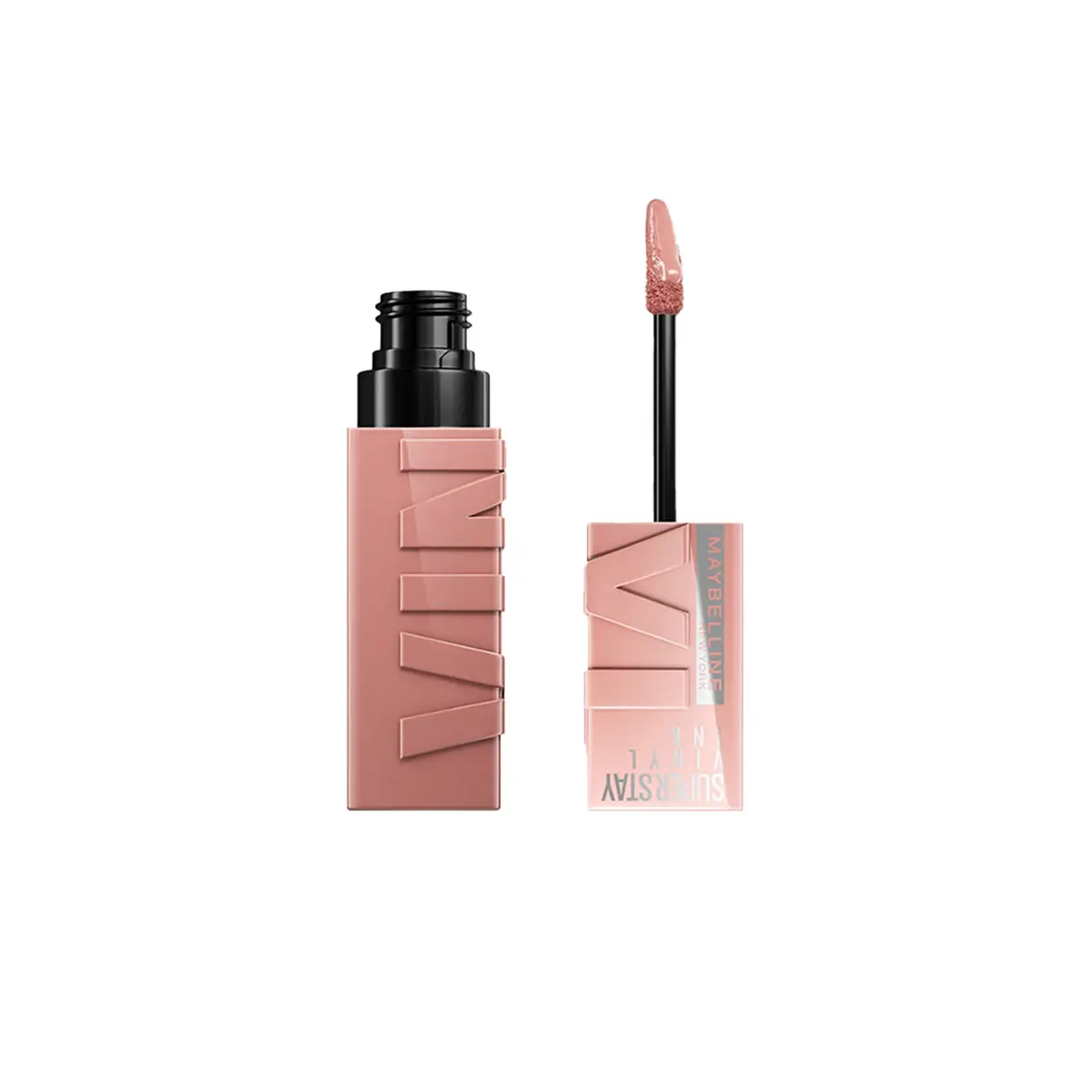 Batom Líquido Vinil SuperStay Vinyl Ink Maybelline Captivated 4,2ml | 16h de duração, efeito gloss, brilho instantâneo, não borra, não transfere, vegano