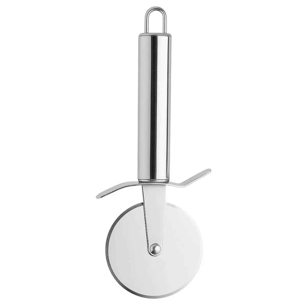 Cortador Faca Carretilha Pizza Massas Cabo Ergonômico Lâmina Profissional Aço Inox 21cm Utensílio Cozinha Premium - 1