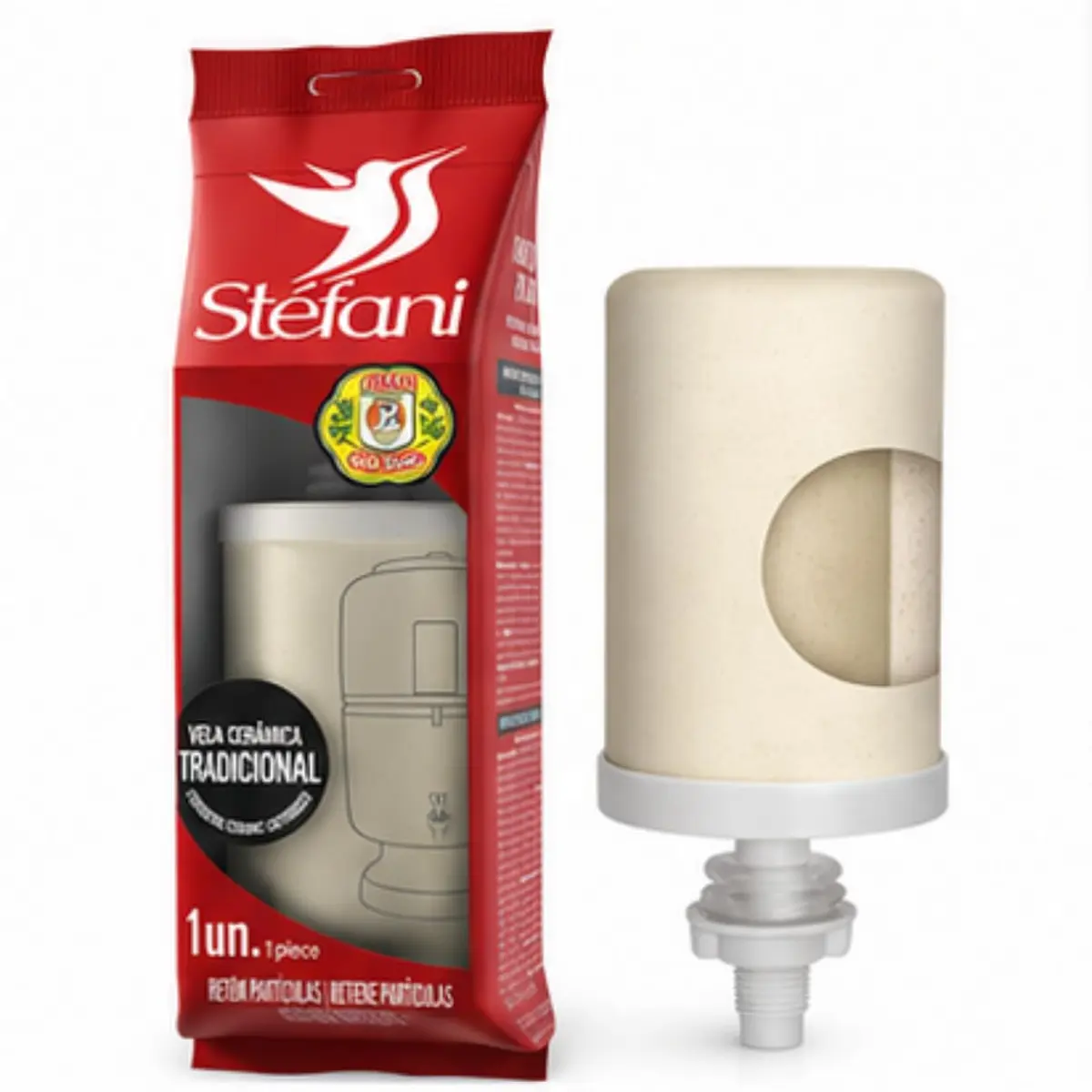 Stéfani Vela Tradicional para Filtro de Água de Barro | Parede Microporosa - 1