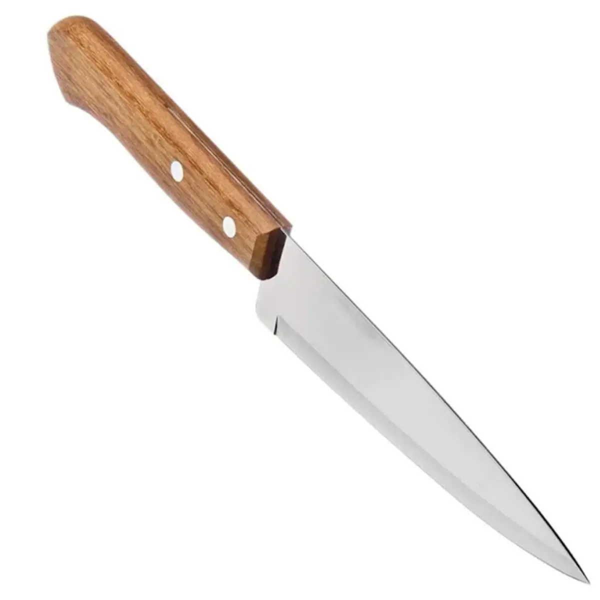 Faca de Carne 7" Inox Cabo Madeira para Churrasco e Cozinha