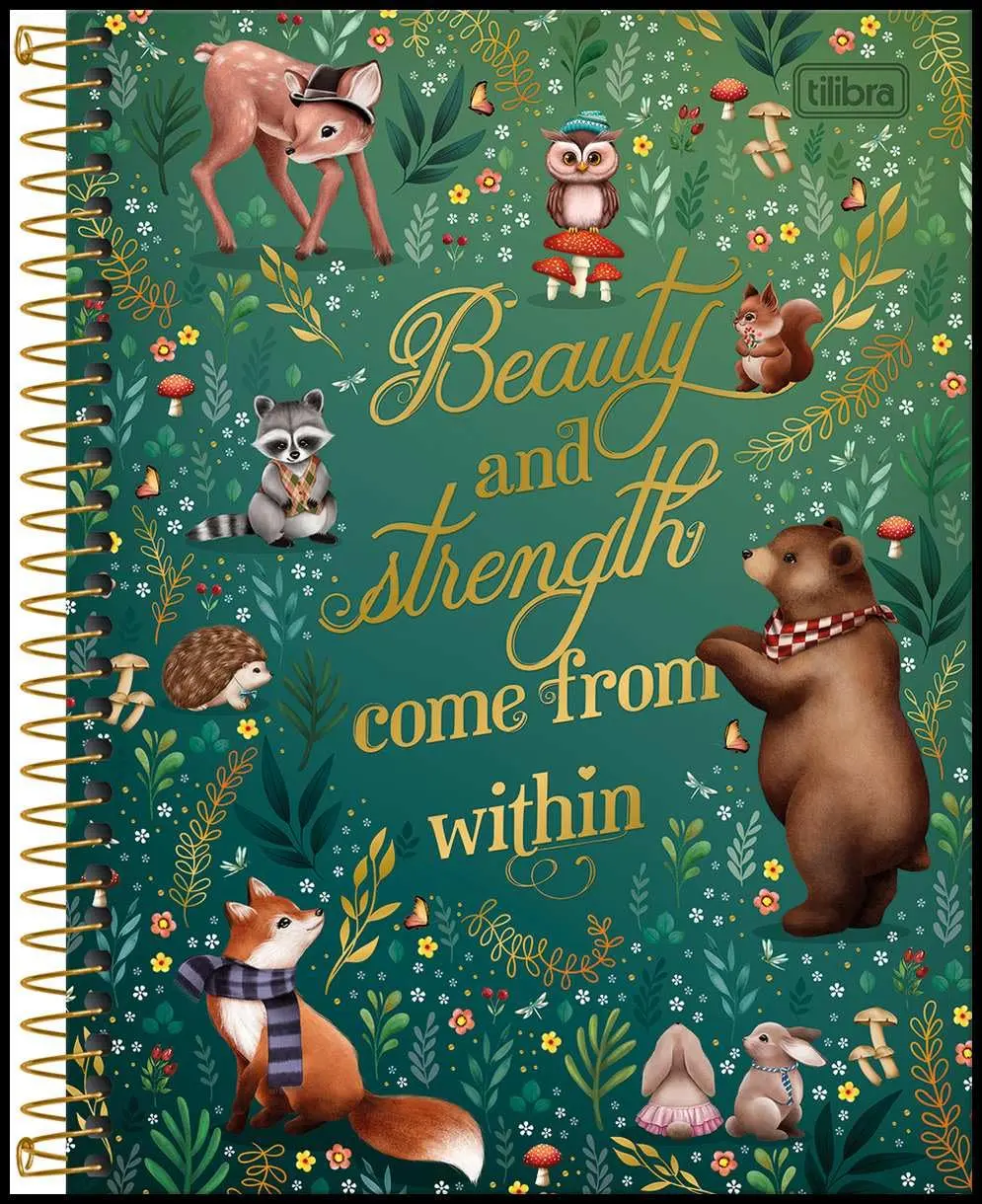 Caderno de Capa Dura Loveland, 80 Folhas, Pack com 4 Unidades | Colegial