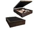 Cama Box Baú Viúva SerenePrime Suede Marrom 128x188x44 - 1