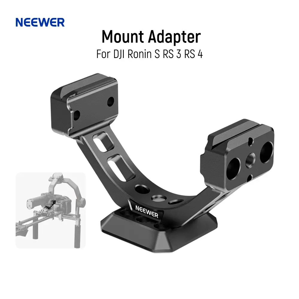 Adaptador de montagem NEEWER para RS3 RS4, placa de liberação rápida Arca para DJI Ronin S RS 3 RS 4 Gimbal Estabilizador SmallRig Hombro Rig - 1