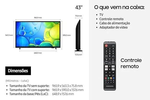 Samsung Smart TV 43" FHD F6000F 2025 thumbnail 4