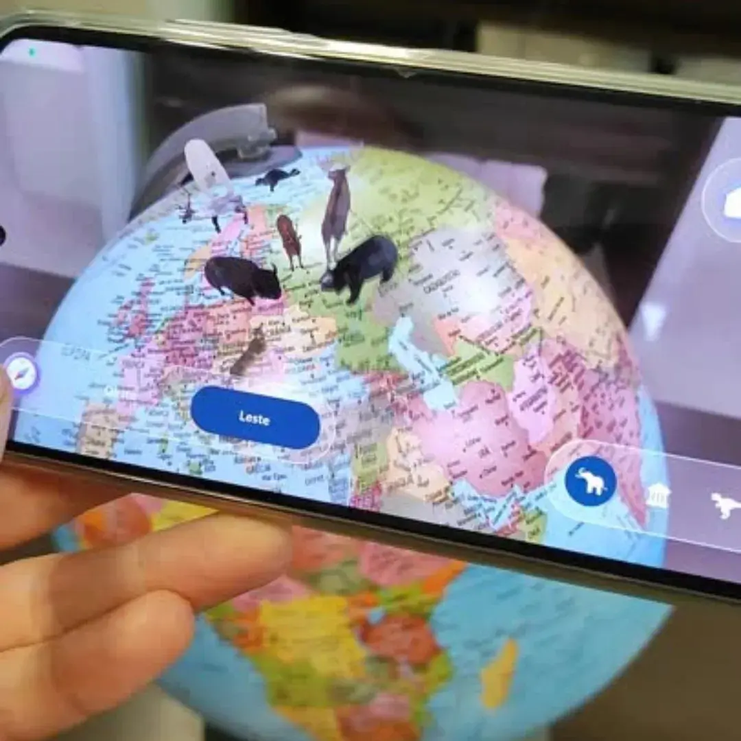 Globo Terrestre Atlante Político 30 Cm - Com App Interativo thumbnail 2
