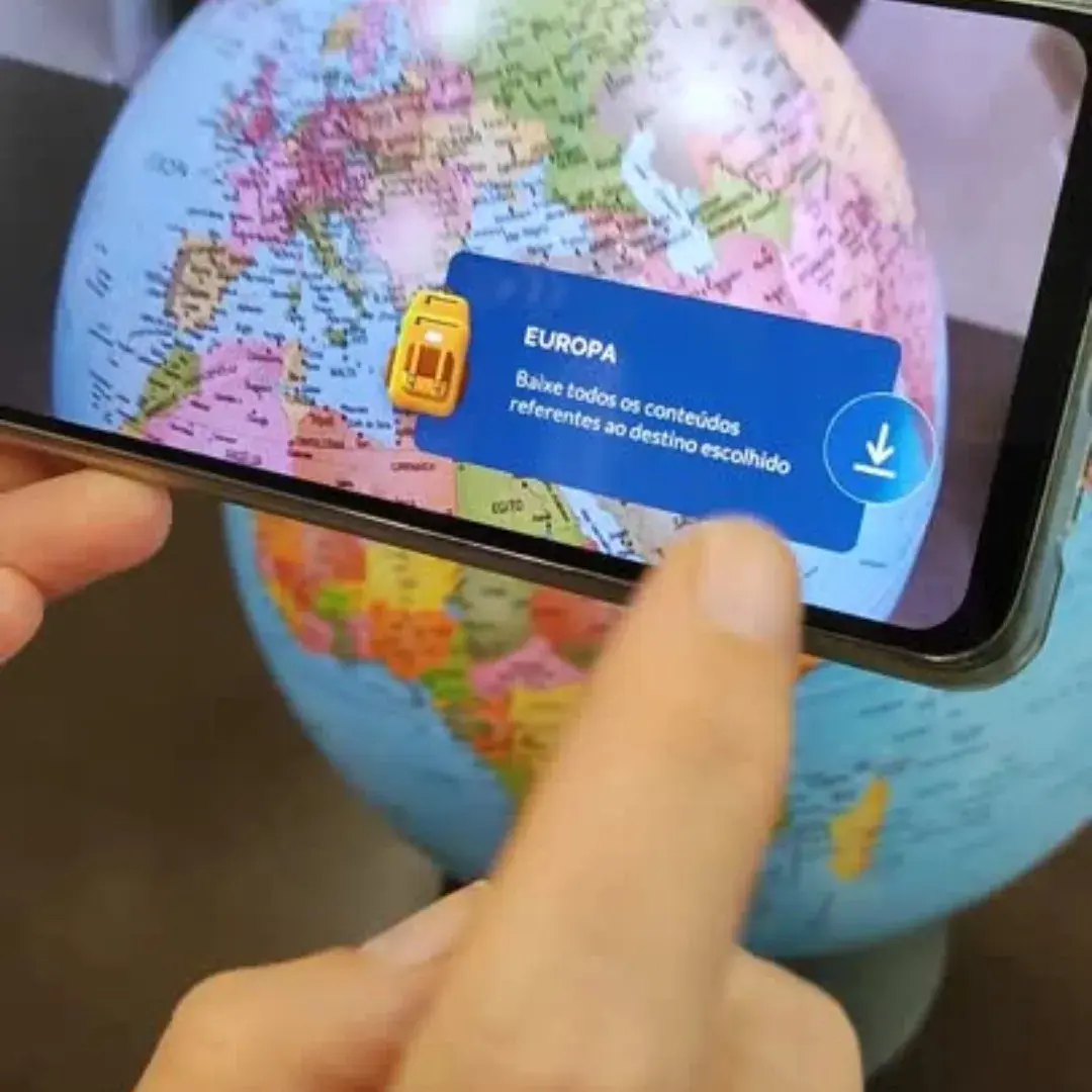 Globo Terrestre Atlante Político 30 Cm - Com App Interativo thumbnail 4