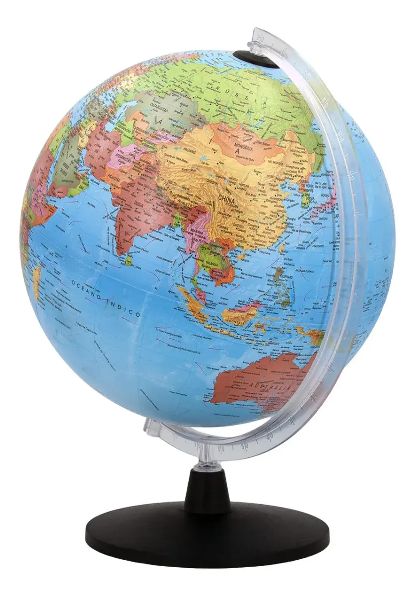 Globo Terrestre Atlante Político 30 Cm - Com App Interativo thumbnail 6