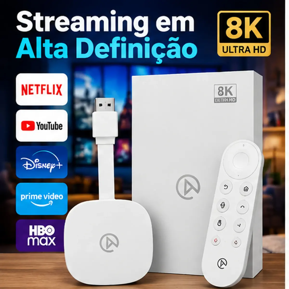 V11 TV Stick Android Cinema em Casa: Tenha Filmes e Séries Lançamentos na Sua Tela!
