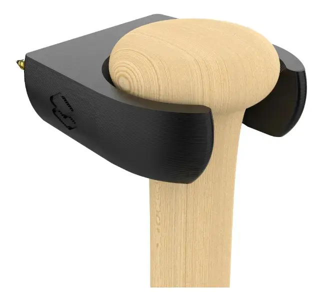 Suporte de Parede Preto para Taco de Baseball Beisebol Peko 6 " - 1