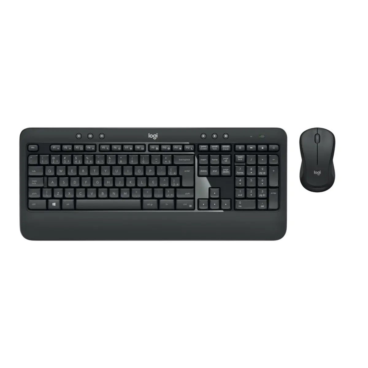 Combo Teclado e Mouse sem fio Logitech MK540 com Teclado com Apoio para as Mãos, Teclas de Mídia de Fácil Acesso, Mouse Ambidestro, Conexão USB, Pilhas Inclusas e Layout ABNT2 - 1