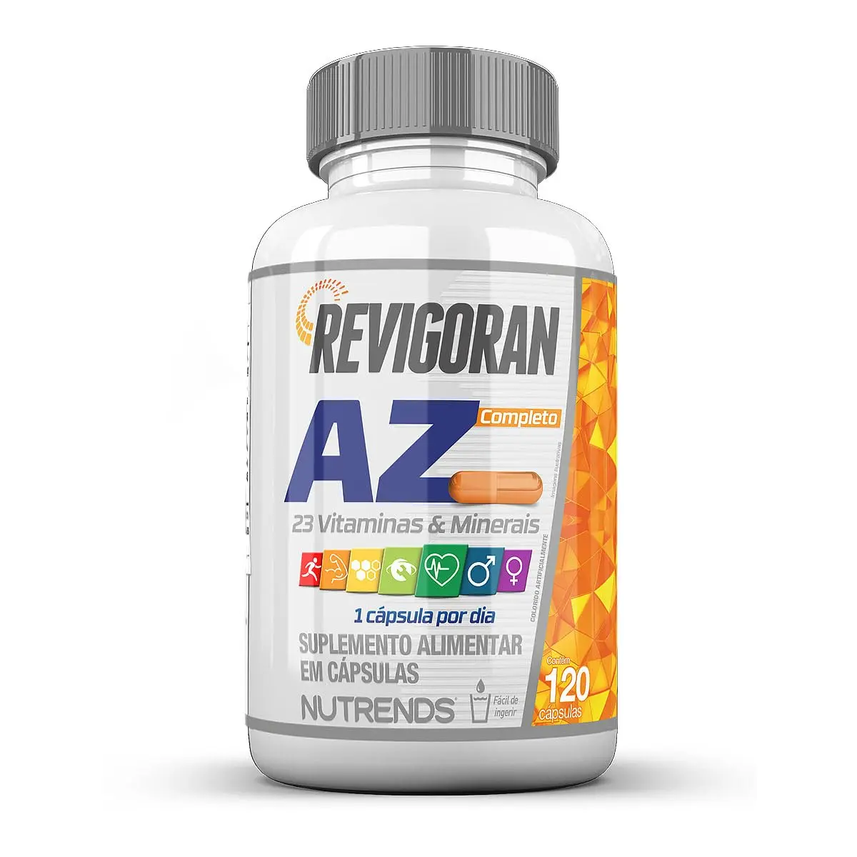 Revigoran A-Z Multivitamínico Completo 120 cápsulas, Nutrends - 1