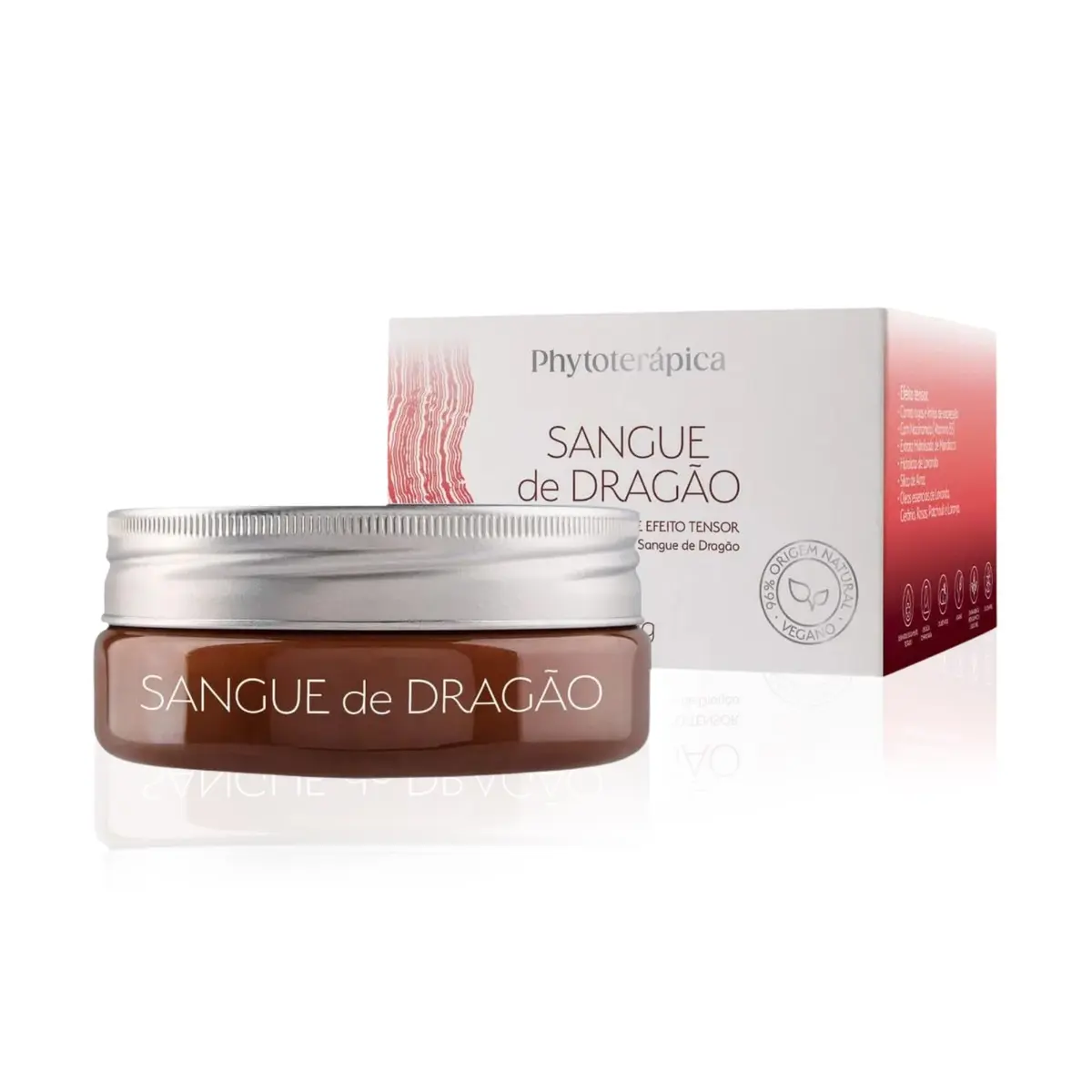 Argila de Sangue de Dragão Phytoterápica, 100g | Máscara Facial Vegana para Rosto – Purificação, Tonificação e Viço