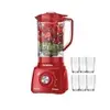 Liquidificador 500W 3 Velocidades + 6 Copos 110V - 1