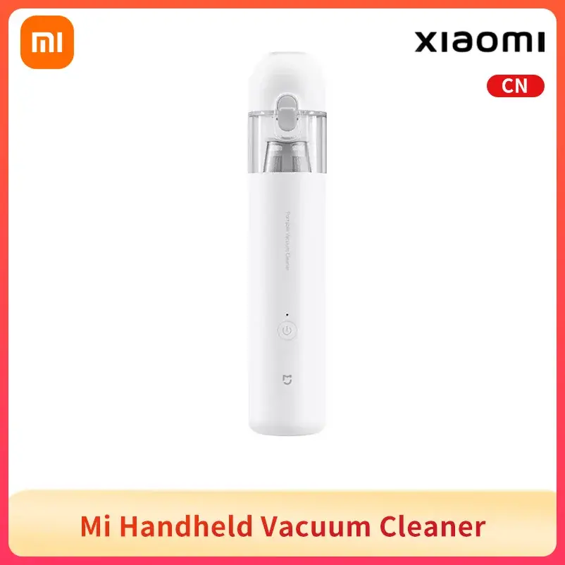 Aspirador de Pó Portátil Xiaomi Mi Mini, 13000Pa, Sem Fio, Início com Um Botão, Motor Sem Escovas de 88000RPM com Múltiplos Bicos para Carro