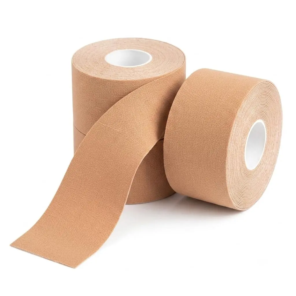 kit com 2 Fita Elástica Sutia Invisível Adesiva para Sustentação Levanta Seios Rolo Bege Push Up