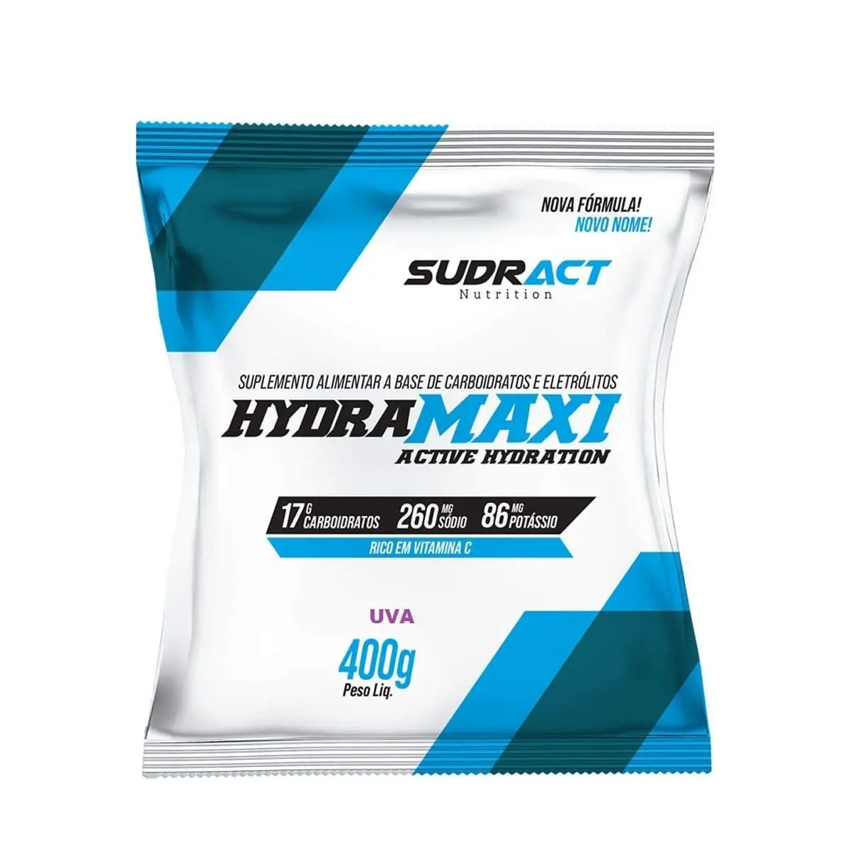 Hydramaxi Isotônico em Pó - 400g Refil Uva - Sudract Nutrition, Sudract, 400g