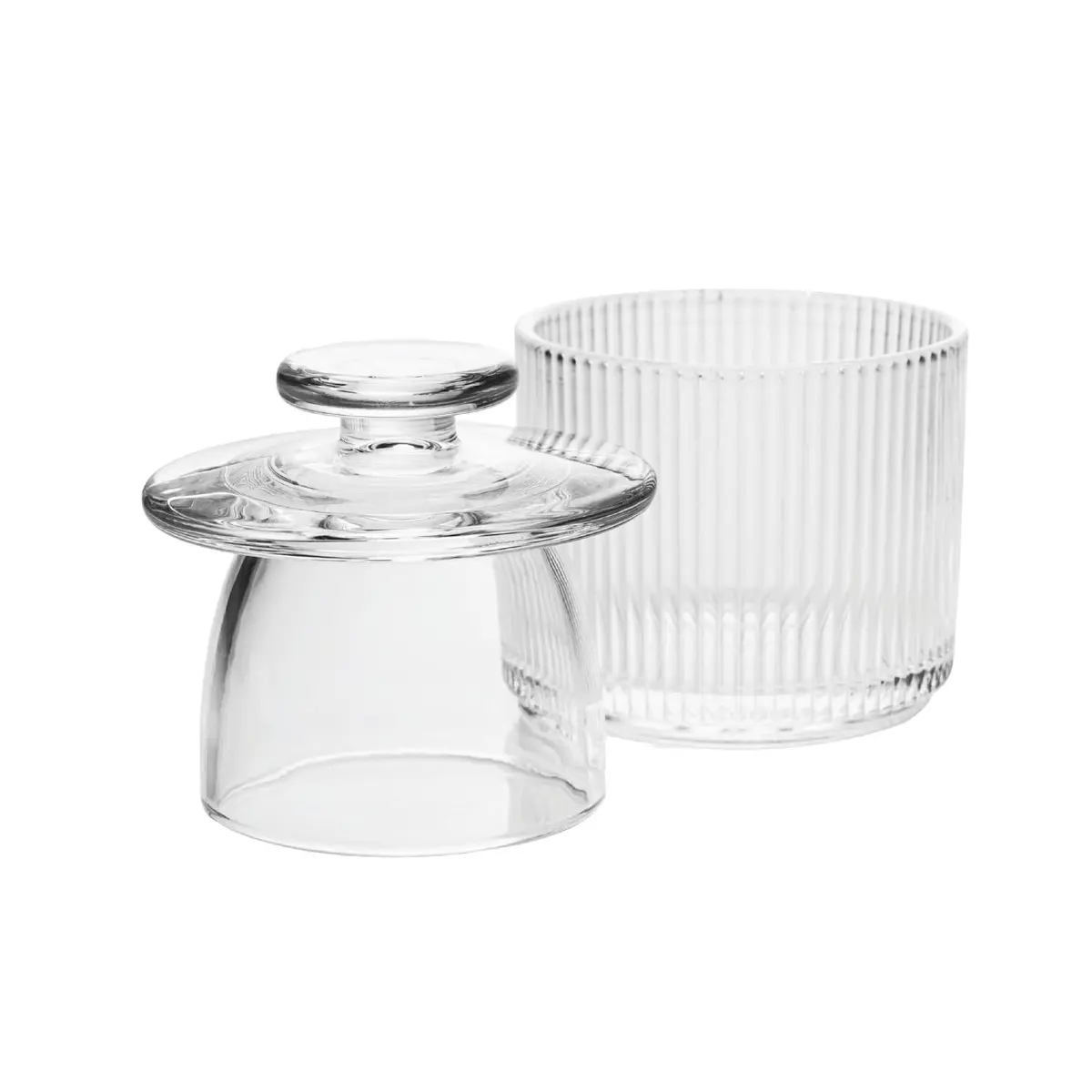 WOLFF - Manteigueira Francesa Lines 8,5cm x 10cm x 8,5cm Cristal