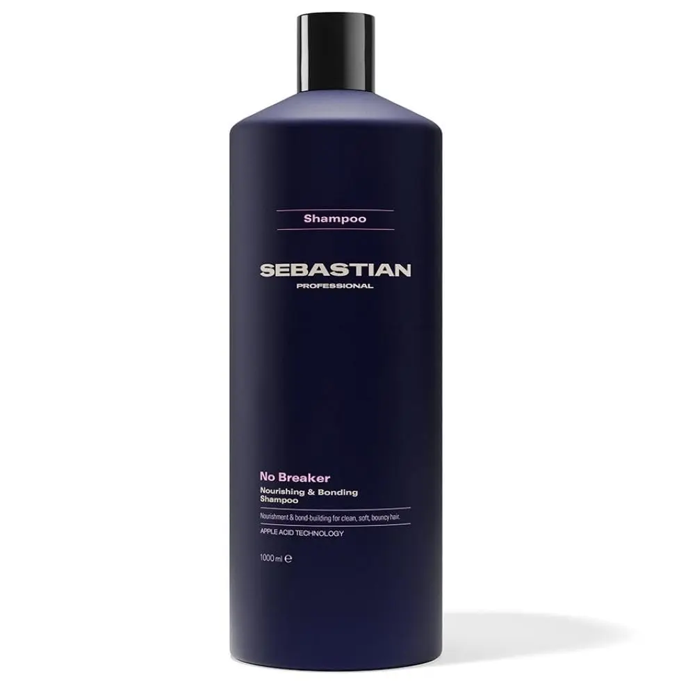 Sebastian Professional, No Breaker, Shampoo de reconstrução e nutrição para cabelos danificados por química, 1L