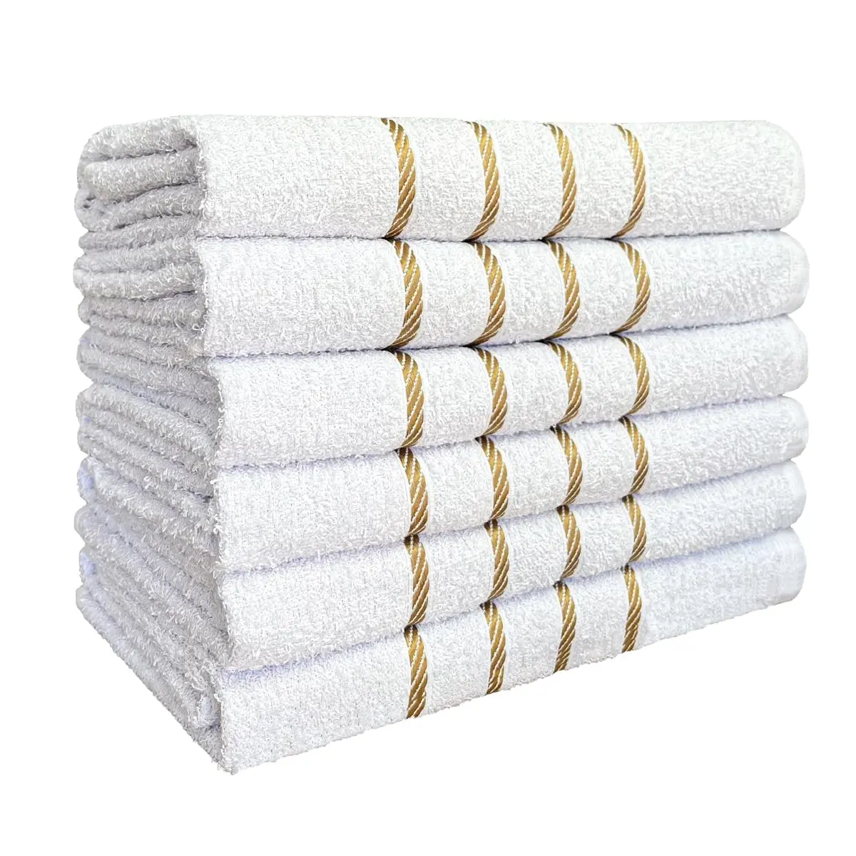 Kit 04 Toalha de Banho 100% Algodão Selecionado com Alta Absorção 70x130cm (Branca)