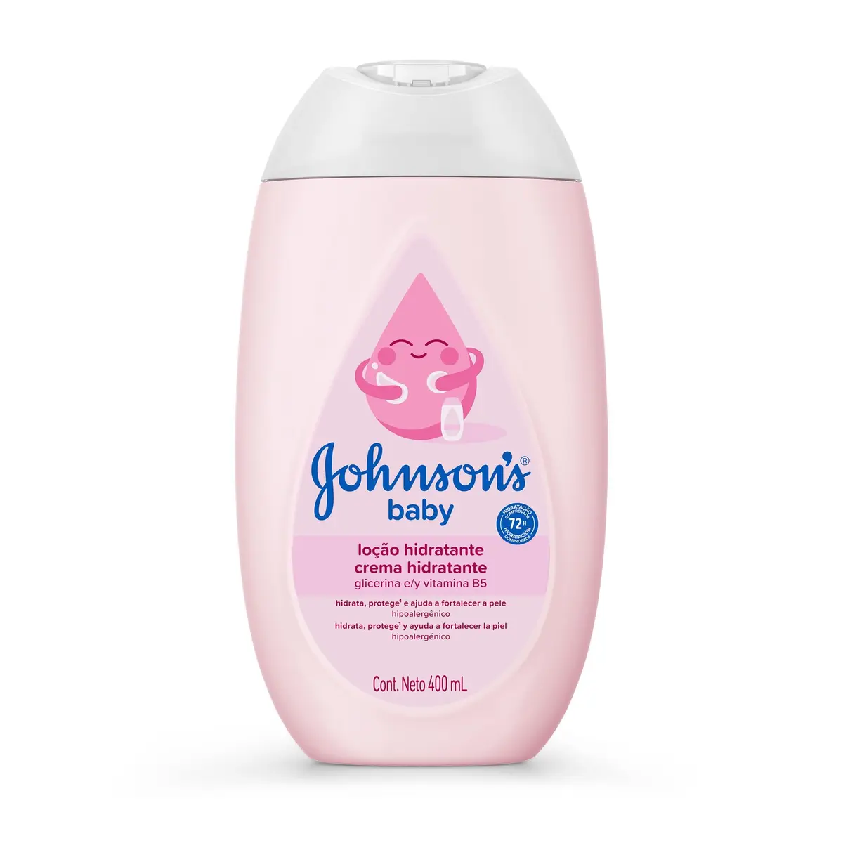 Loção Hidratante Corporal Johnson's Baby, 400ml | Sem Perfume - 1