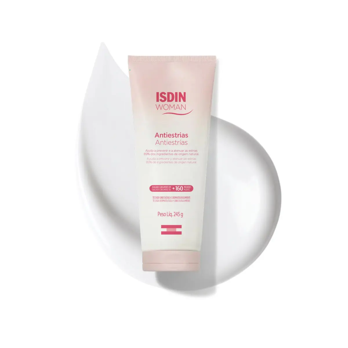 ISDIN Creme Corporal Woman Antiestrias Apto para Grávidas - 245g - 1