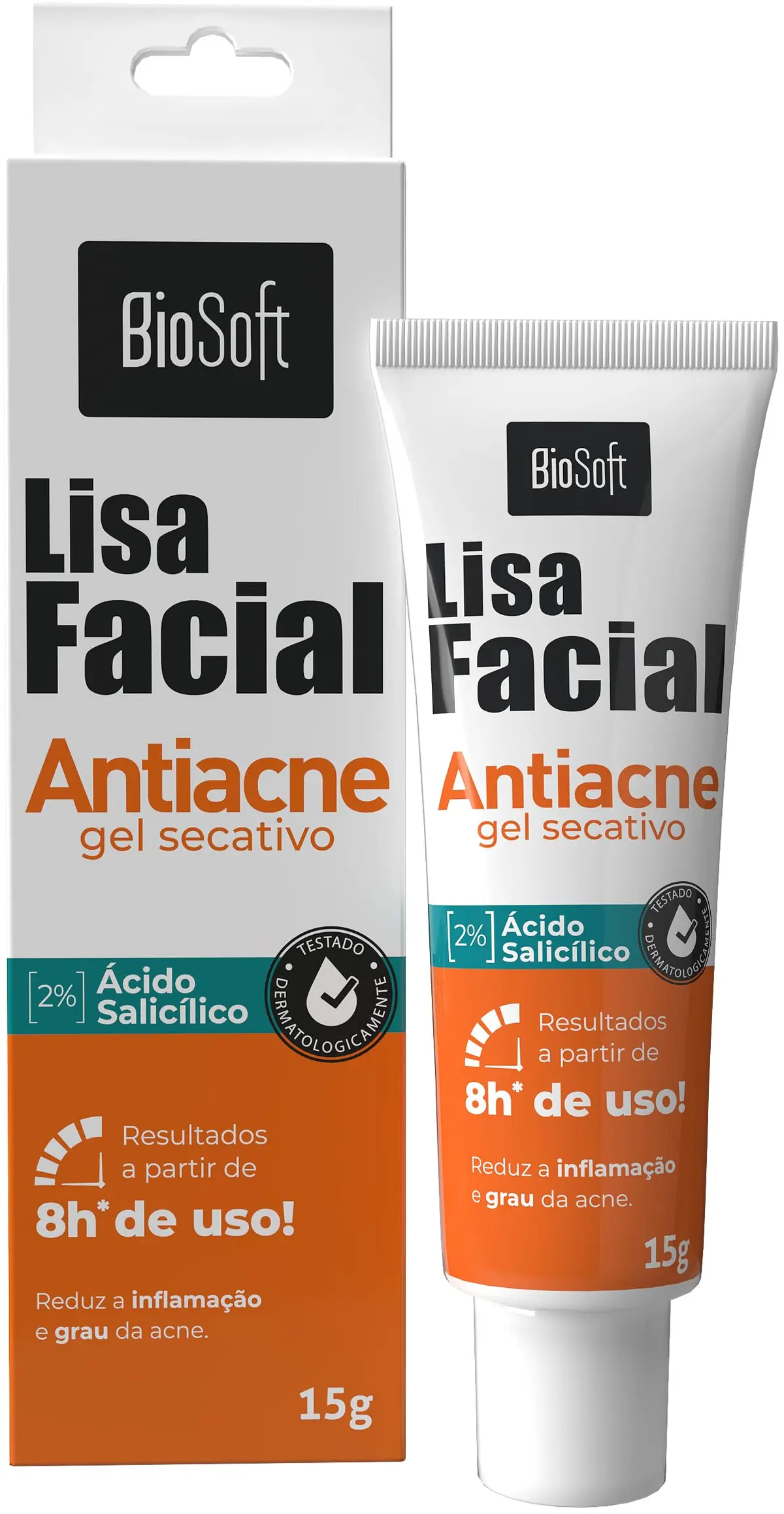 Soft Hair - Gel Antiacne Soft Hair Biosoft Lisa 15G Secativo