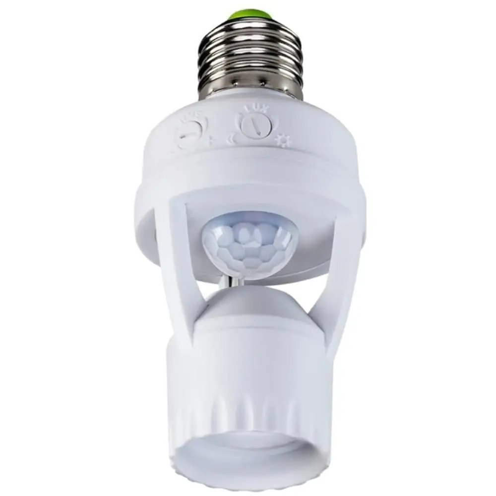 Sensor de Presença Bivolt para Lâmpada com Fotocélula - Soquete E27, Detecção de Movimento e Economia de Energia (1) - 1