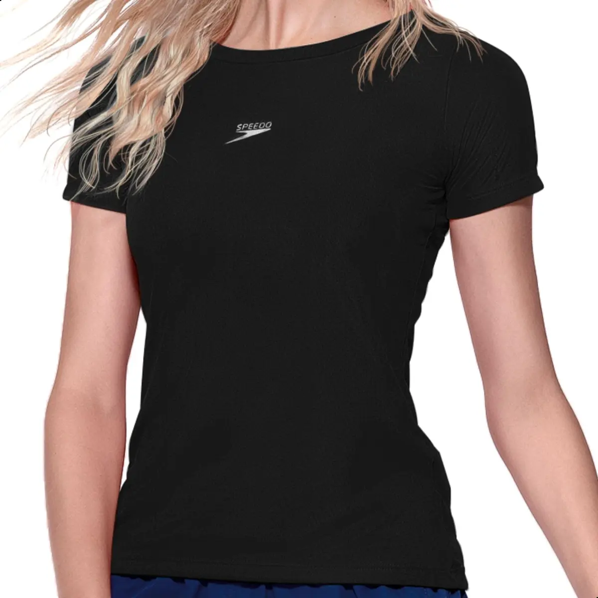 Camiseta Feminina Speedo Slim Academia Treino Sport Fitness - 1