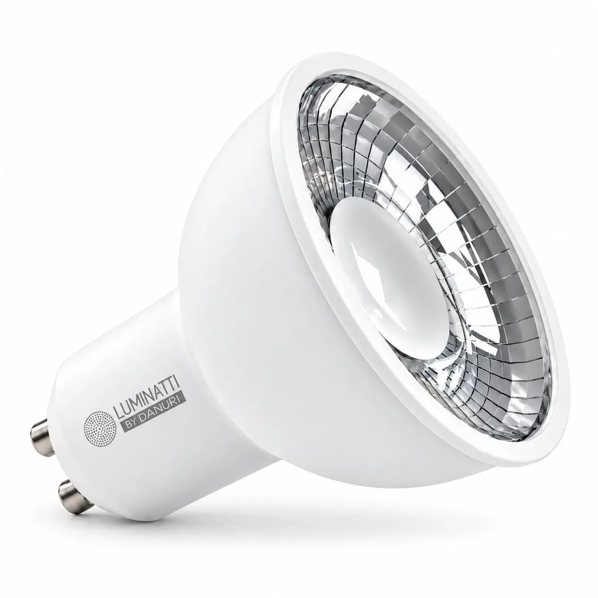 Luminatti Lâmpada Dicróica LED GU10 8W 2700K Branco Quente para Spots | Luminárias, iluminação direcionada, ambientes residenciais e comerciais, formato compacto, projetos decorativos