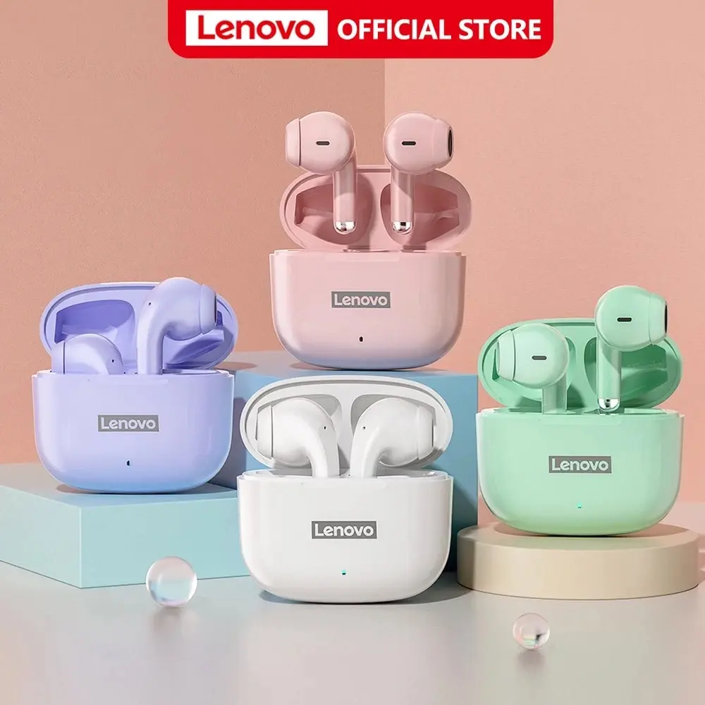 Fones de Ouvido Bluetooth 5.1 Original Lenovo LP40Pro TWS com Conexão Rápida, Design Ergonômico e Velocidade de Transmissão Poderosa - 1