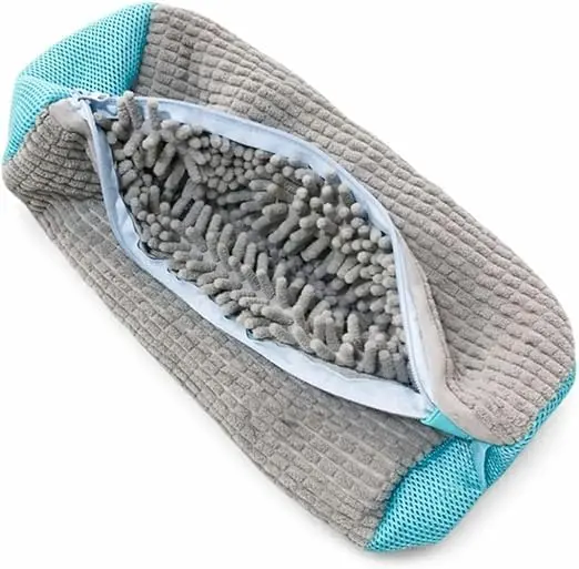 Saco para Lavagem de Calçados 18x35cm com Zíper Reforçado | Protetor para Tênis na Máquina de Lavar | Bolsa Lavável Reutilizável para Sapatos e Tênis - 1