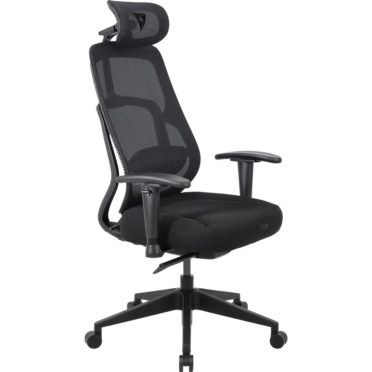 ThunderX3 Cadeira Ergonômica Yama Neue Preta Malha Mesh Respirável p/ Escritório e Gaming Suporta até 150kg - TX3-YAMA-NEUE