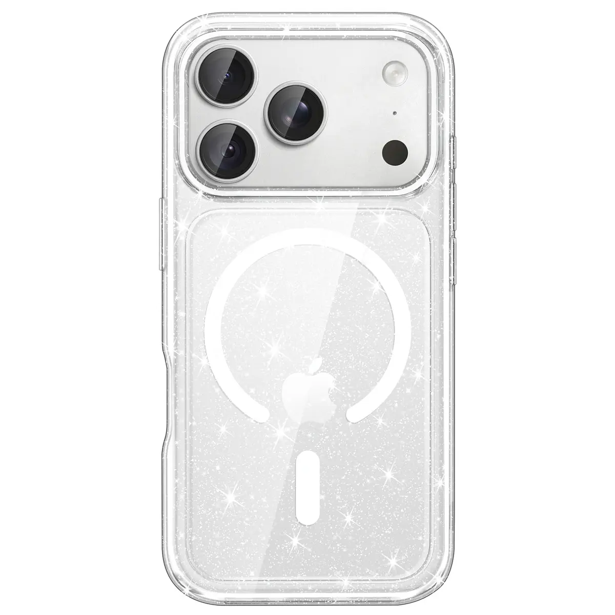 JETech Capa Magnética Glitter para iPhone 18 Pro Max, Claro | Compatível com MagSafe, Design Brilhante e Cintilante, Proteção À Prova de Choque, Cintilante e Fofo para Mulheres e Meninas - 1