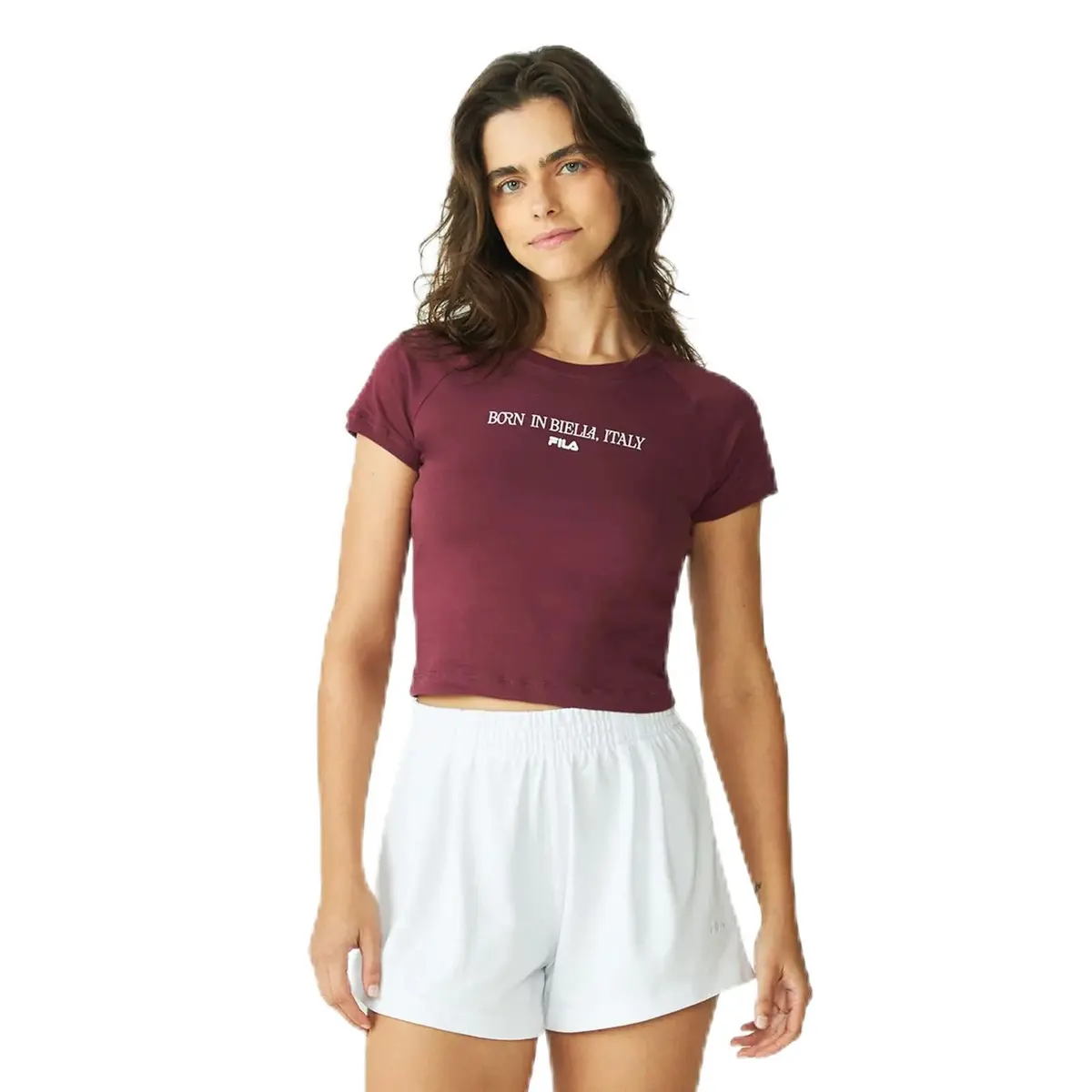 Cropped Fila Slim Letter Feminino Off