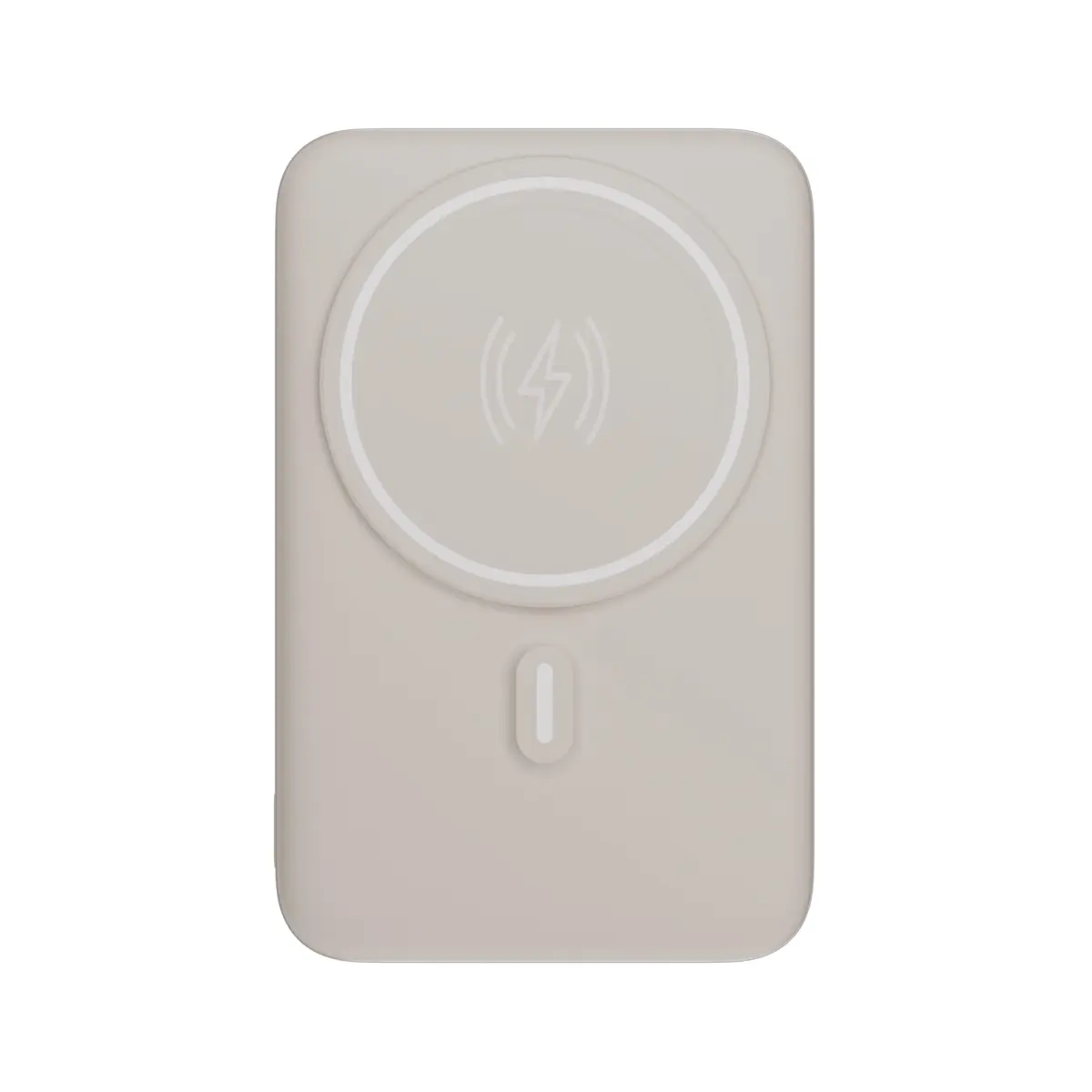 Geonav Power Bank, Carregador Portátil Universal por Indução 10.000mAh, Carregamento rápido*, Suporte Dobrável, Compatível com MagSafe® PB10MAGOW Off White