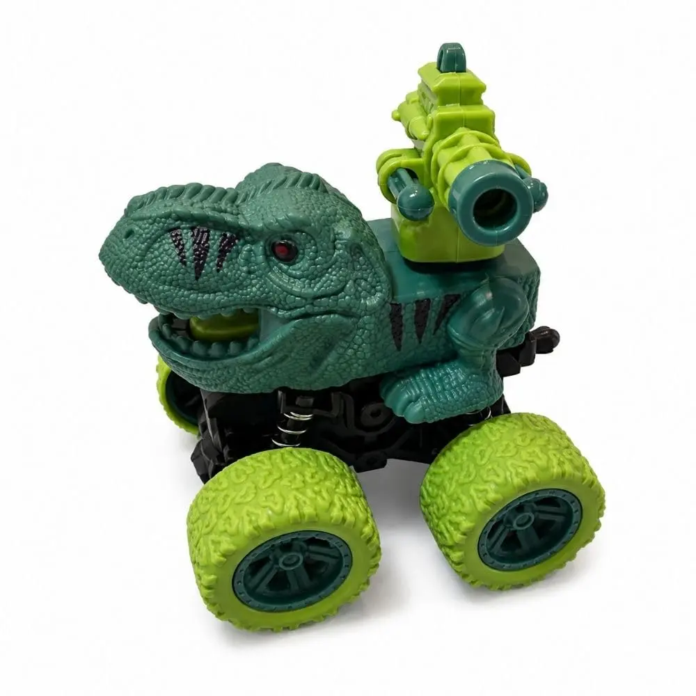 Carrinho de Dinossauro com Bazuca Fricção | Movimento por Fricção, Design de Dinossauro, Para Crianças, Rodas Off-Road, Brinquedo Infantil