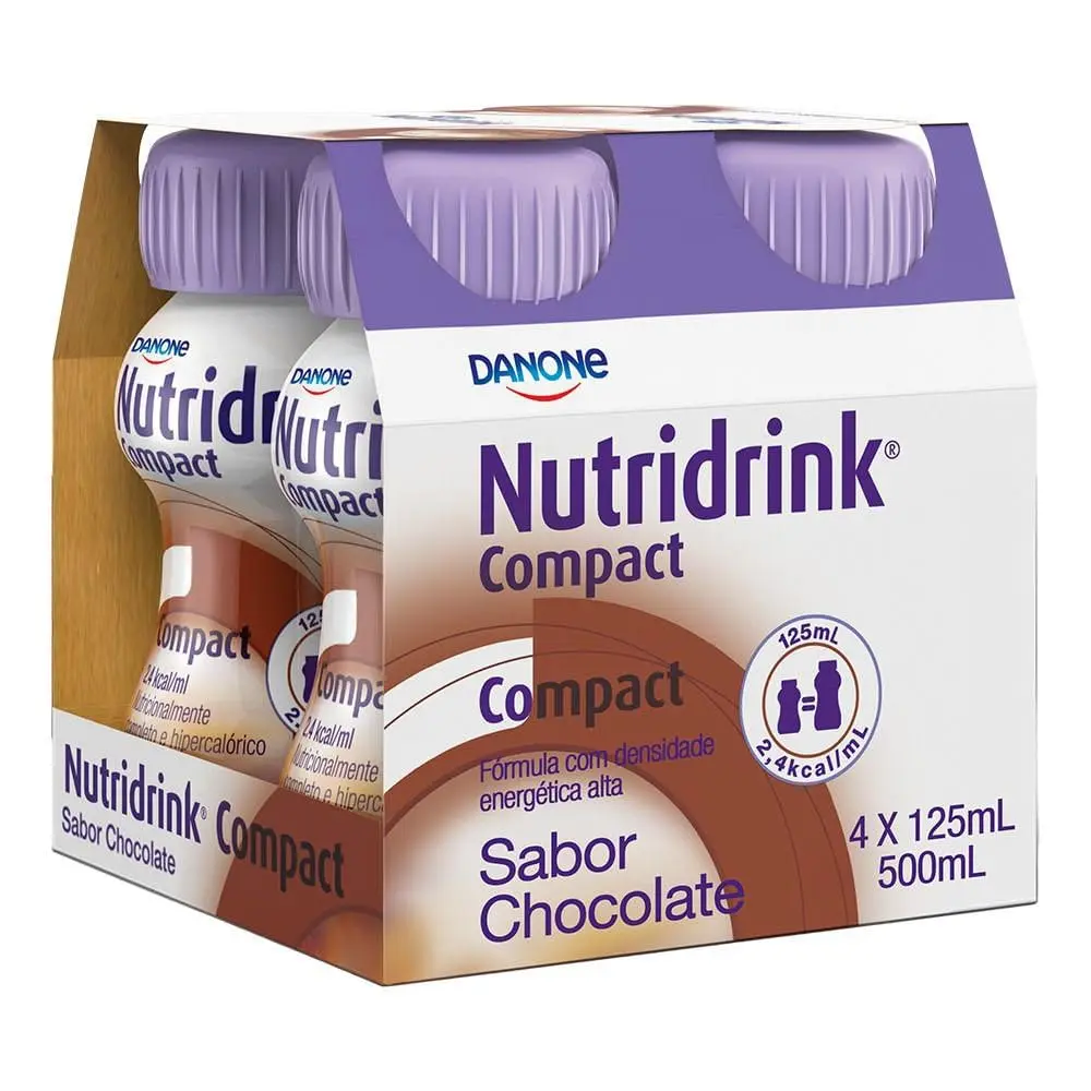 Danone Nutricia Nutridrink Compact Chocolate Com 4 Unidades De 125Ml