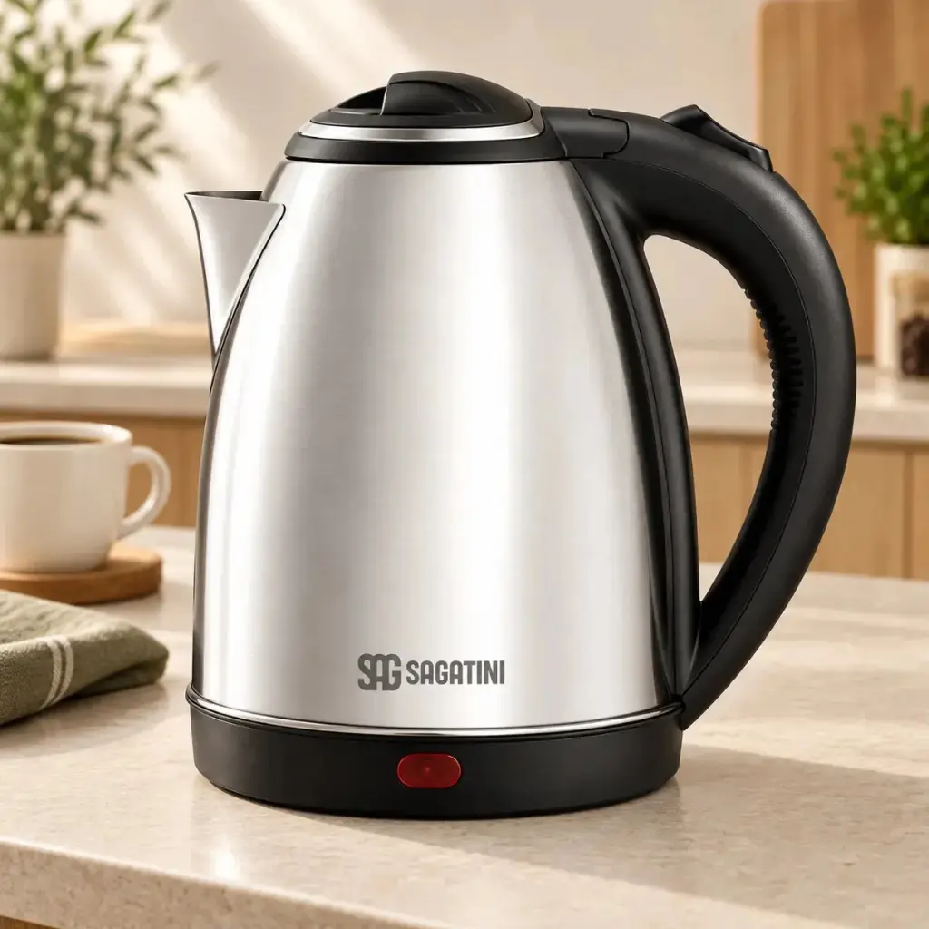Chaleira Elétrica 2 Litros Sagatini Inox Jarra Elétrica para Café Chá Água Quente chimarrão Aquecimento Rápido