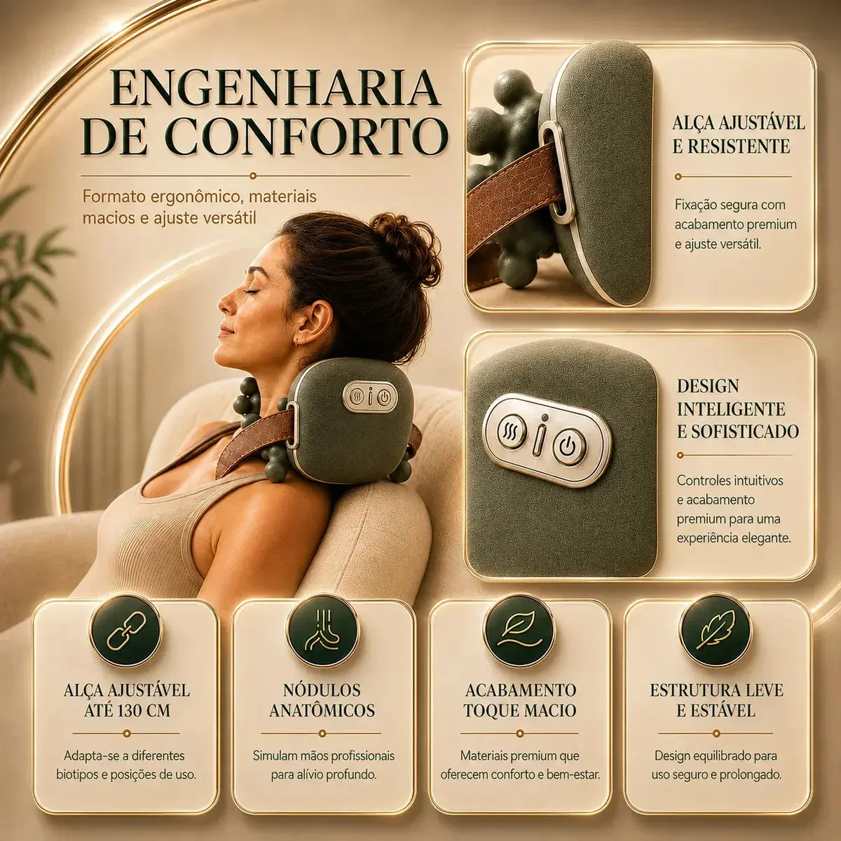 Massageador Elétrico para Pescoço e Ombros com Aquecimento DOK MEDICAL SUPPLIES thumbnail 5