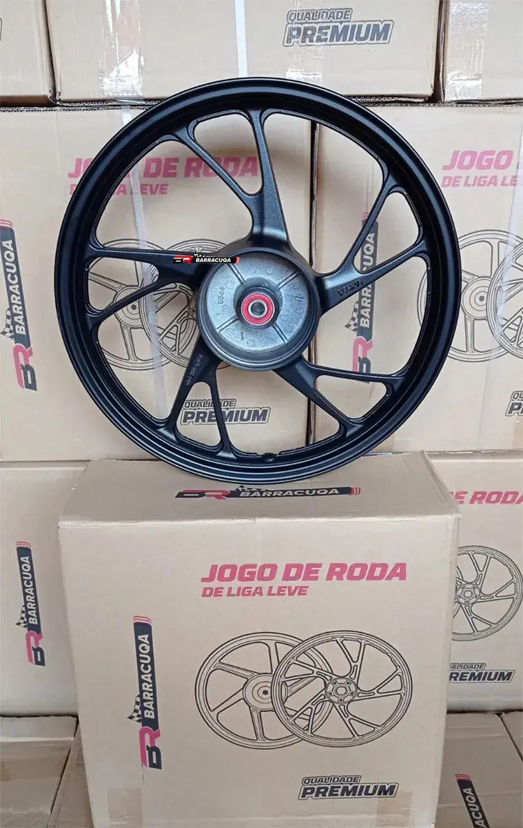 Roda Traseira Liga Leve Pe De Galinha Cg Titan Fan 150 160 thumbnail 5