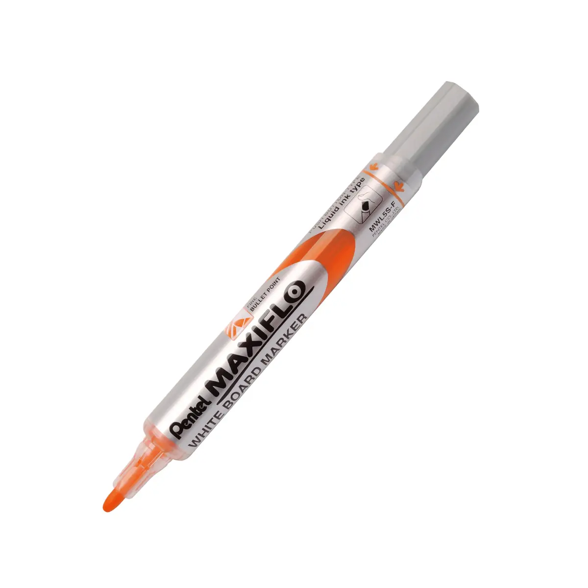 Pentel Marcador Para Quadro Branco MAXIFLO Ponta Fina 4.0mm Laranja MWL5S-F