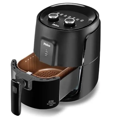 Fritadeira Elétrica sem óleo/Air Fryer Philco PFR15PG Preto 4,3L com Timer thumbnail 3