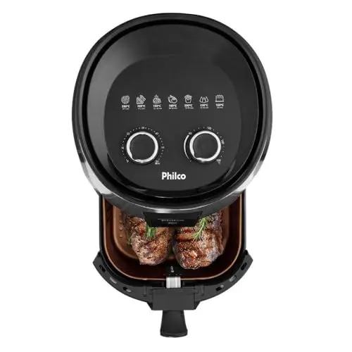 Fritadeira Elétrica sem óleo/Air Fryer Philco PFR15PG Preto 4,3L com Timer thumbnail 8