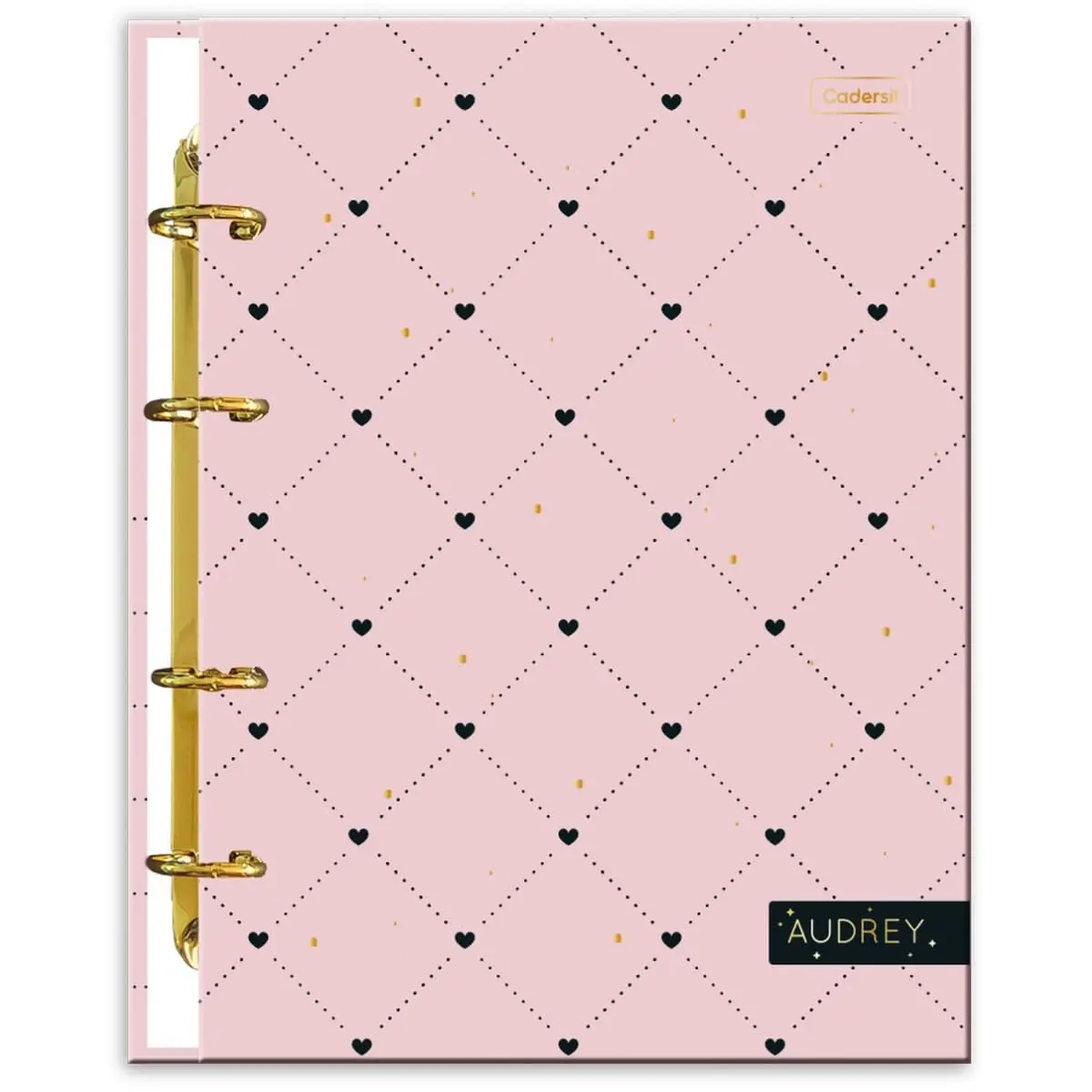 Caderno Argolado, Cadersil, Audrey, com 6 Divisórias, Sortido - 1